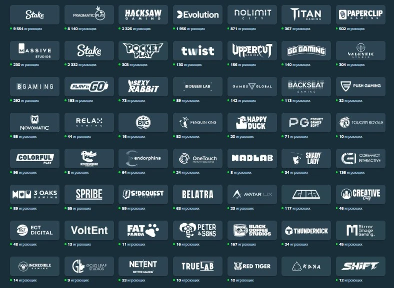 Провайдеры игр крипто-казино
